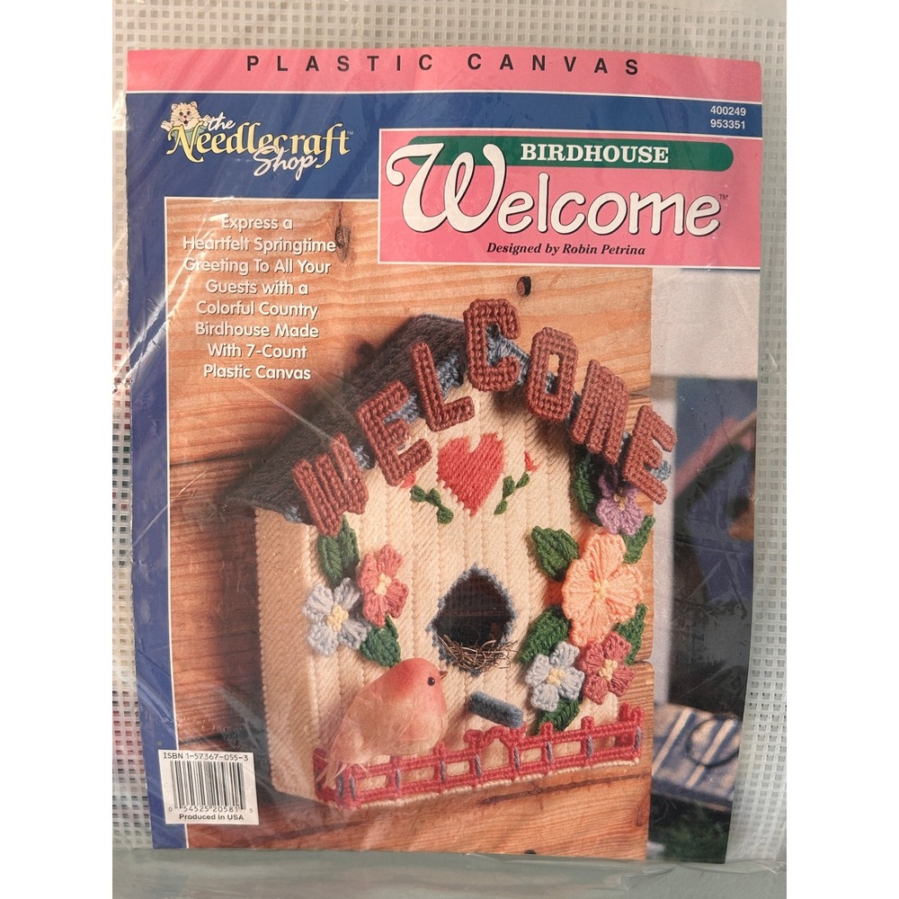 Needlecraft Shop Birdhouse Welcome Plastic Canvas Kit 7-Count Robin Petrina READ